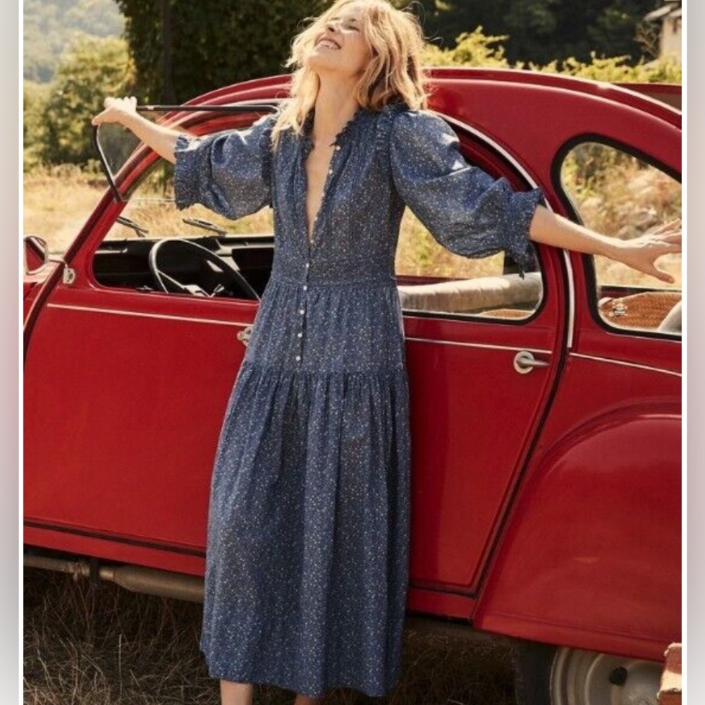 DISO the Doen Monet dress in California blue or wildflower